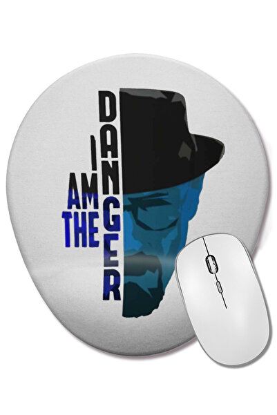 BASKI DÜNYASI Breaking Bad I Am The Danger 05 Овална подложка за мишка с подл...