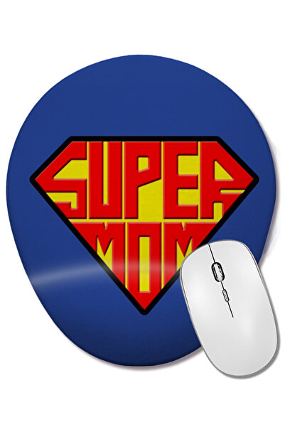BASKI DÜNYASI Supermom Süperanne 08 Mouse Pad oval cu suport pentru încheietura mâinii