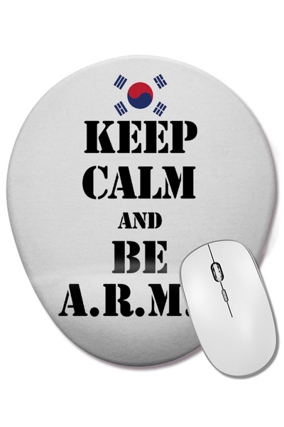 BASKI DÜNYASI Mouse Pad oval coreean Bts Army Bangtan Boys cu suport pentru î...