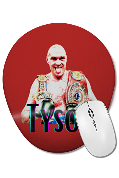 BASKI DÜNYASI Mouse Pad oval Tyson Fury cu suport pentru încheietura mâinii