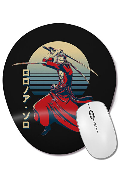 BASKI DÜNYASI Zoro One Piece Roronoa Zoro 08 Mouse Pad oval cu suport pentru ...
