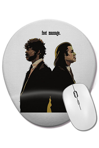 BASKI DÜNYASI Mouse Pad oval Pulp Fiction cu suport pentru încheietura mâinii...