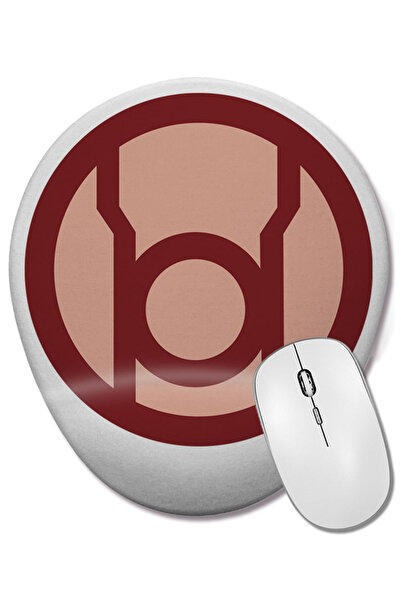 BASKI DÜNYASI Mouse Pad oval Red Lantern cu suport pentru încheietura mâinii