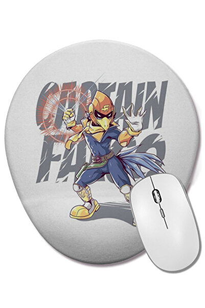 BASKI DÜNYASI Mouse Pad oval Falco Punch cu suport pentru încheietura mâinii