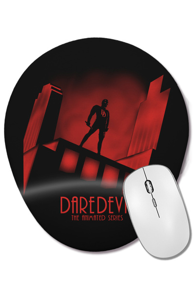 BASKI DÜNYASI Supereroi Daredevil The Animated Mouse Pad oval cu suport pentr...