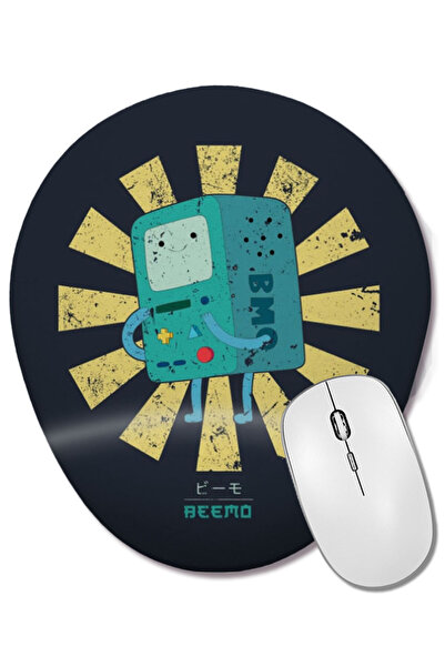 BASKI DÜNYASI Mouse Pad oval Beemo Retro Japanese Adventure Time cu suport pe...