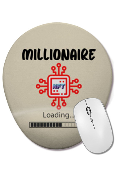 BASKI DÜNYASI Mouse Pad oval cu suport pentru încheietura mâinii, cadou pentr...