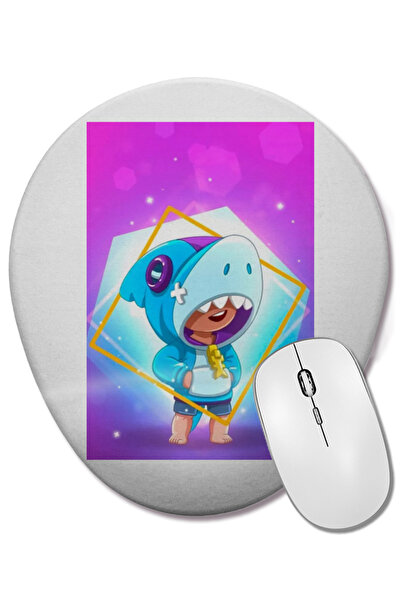 BASKI DÜNYASI Brawl Stars 02 Mouse Pad oval cu suport pentru încheietura mâinii