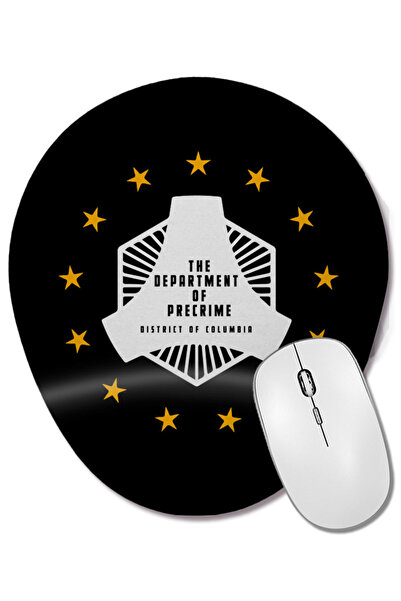 BASKI DÜNYASI Minority Report Department Of Precrime Mouse Pad oval cu suport pentru încheietura mâinii