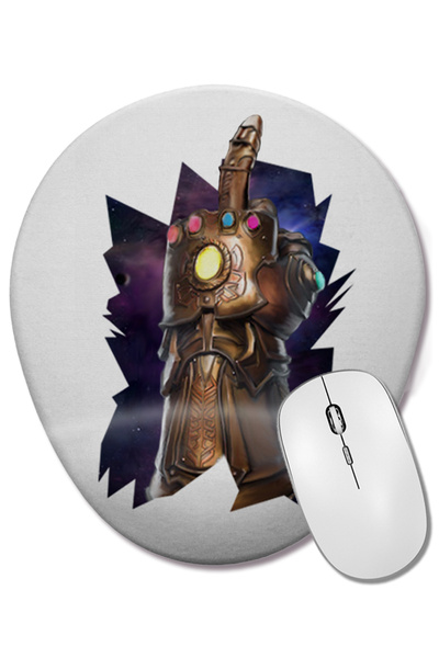 BASKI DÜNYASI Mouse Pad oval cu suport pentru încheietura mâinii Manopla Do I...