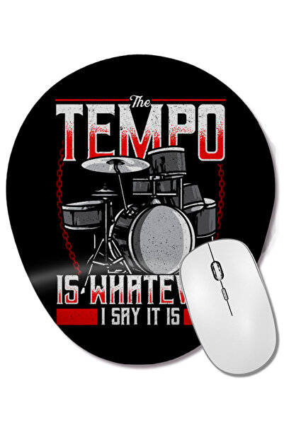 BASKI DÜNYASI Mouse Pad oval cu suport pentru încheietura mâinii, cu textul a...