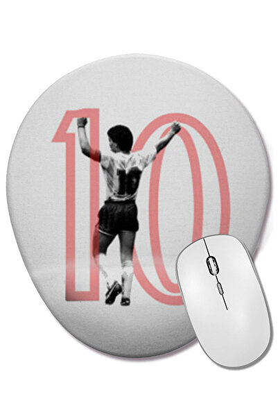 BASKI DÜNYASI Диего Армандо Марадона 10 Артворк подложка за китката Овална по...