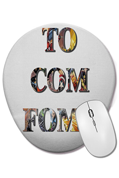 BASKI DÜNYASI Mouse Pad oval cu suport pentru încheietura mâinii To Fome Marvel