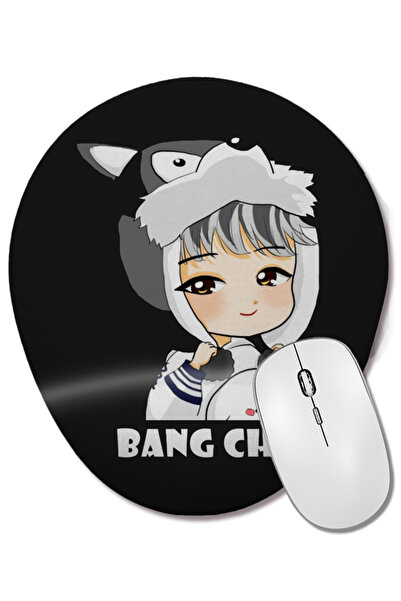 BASKI DÜNYASI Οβάλ ποντίκι ποντικοπολιτείας με στήριγμα καρπού Stray Kids Chi...