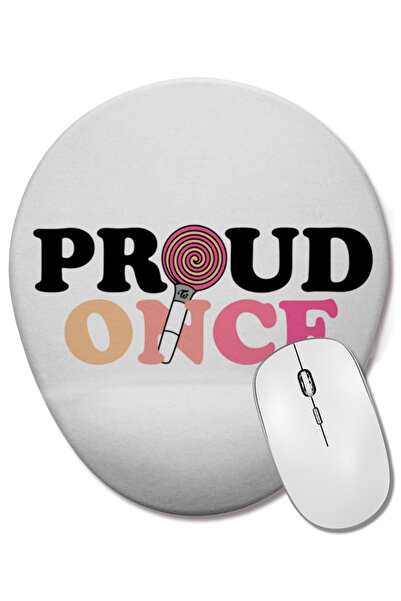 BASKI DÜNYASI Twice Proud Once Mouse Pad oval cu suport pentru încheietura mâ...