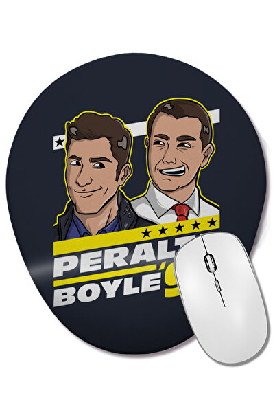 BASKI DÜNYASI Mouse Pad oval Peralta Boyle 99 Brooklyn 99 cu suport pentru în...