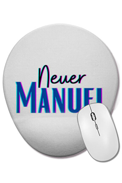 BASKI DÜNYASI Mouse Pad oval manual Neuer cu suport pentru încheietura mâinii