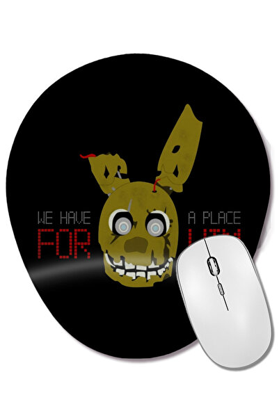 BASKI DÜNYASI Mouse Pad oval Five Nights At Freddys cu suport pentru încheiet...