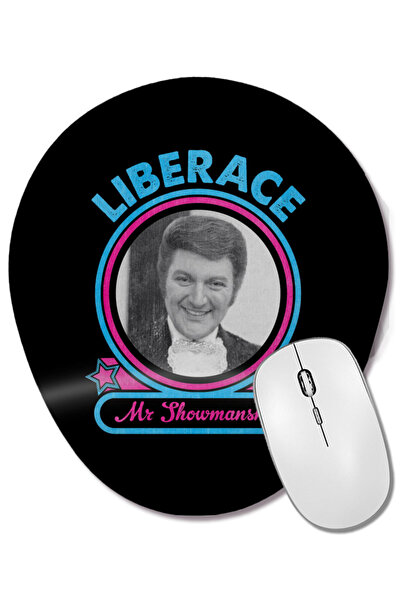 BASKI DÜNYASI Mouse Pad oval Liberace Mr Showmanship cu suport pentru încheie...
