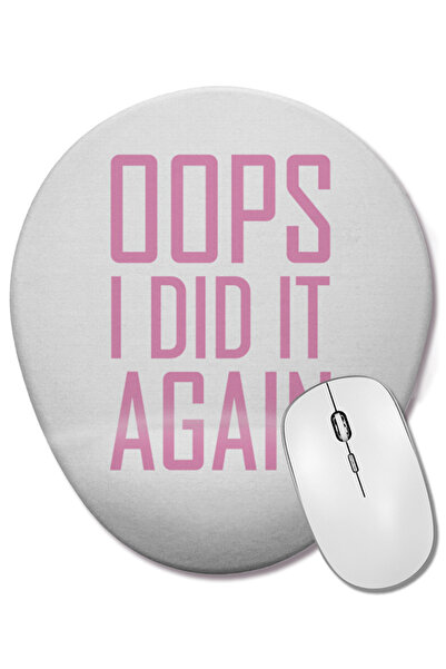 BASKI DÜNYASI Opps, am făcut-o din nou! Mouse pad oval cu suport pentru înche...