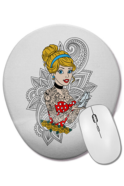 BASKI DÜNYASI Princesas Rock 2 Οβάλ ποντίκι με υποστήριξη καρπού