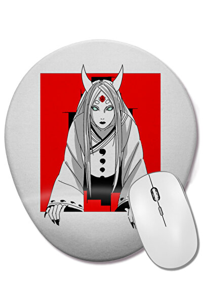 BASKI DÜNYASI Sabia Coelha Naruto Mouse Pad oval cu suport pentru încheietura...