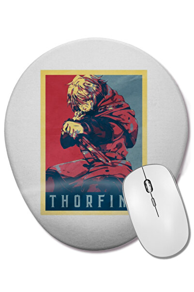 BASKI DÜNYASI Vinland Saga Thorfinn Political Anime Manga Mouse Pad oval cu s...