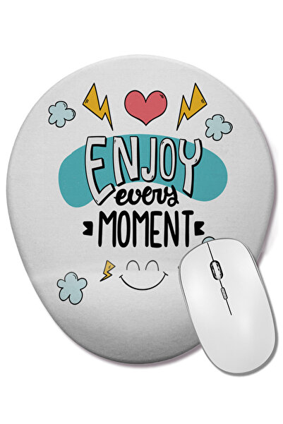 BASKI DÜNYASI Znn Uživajte u svakom trenutku Ovalna podloga za miša sa podršk...