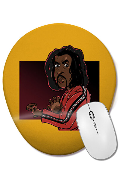BASKI DÜNYASI Mouse Pad oval Master Sho Nuff cu suport pentru încheietura mâinii