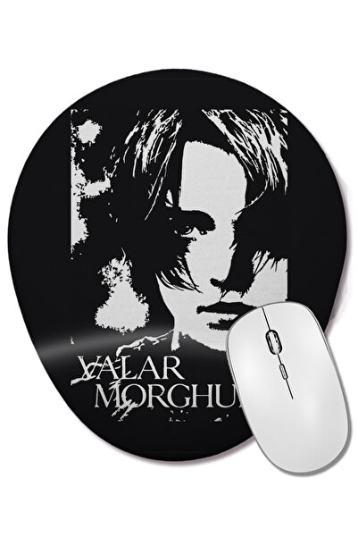 BASKI DÜNYASI Mouse Pad oval Valar Morghulis cu suport pentru încheietura mâinii