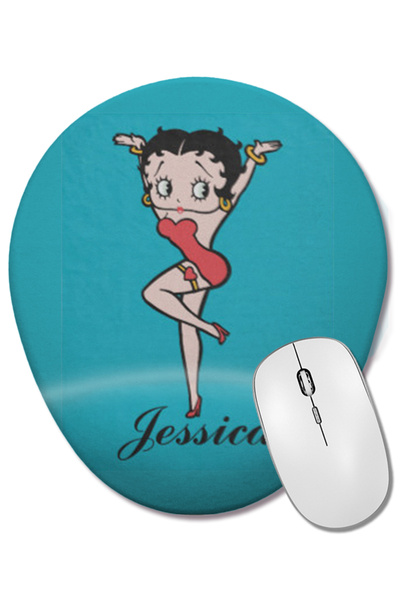 BASKI DÜNYASI Betty Boop 1 Οβάλ ποντίκι με υποστήριξη καρπού