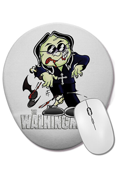 BASKI DÜNYASI Mouse Pad oval The Walking Mad cu suport pentru încheietura mâinii