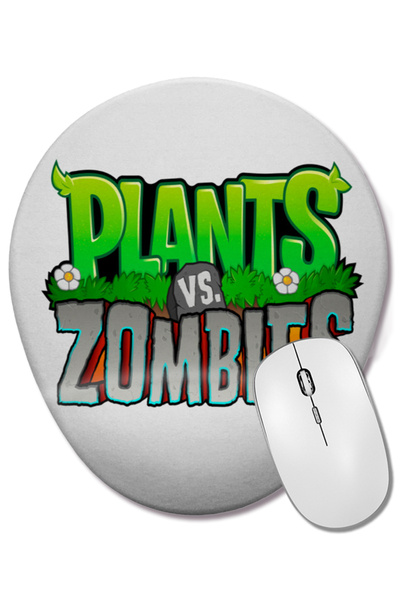 BASKI DÜNYASI Mouse Pad oval cu logo Plants and Zombies cu suport pentru înch...