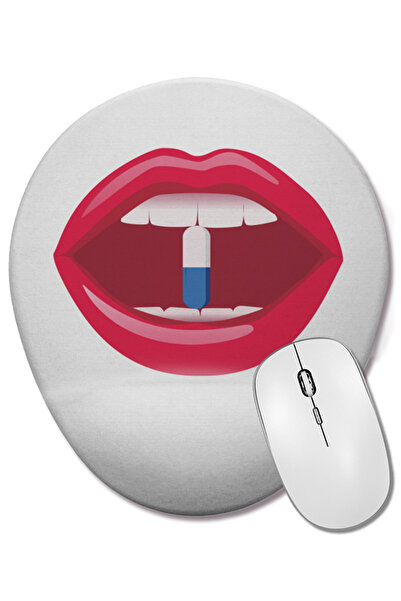 BASKI DÜNYASI Οβάλ ποντίκι με υποστήριξη καρπού Boca Rosa