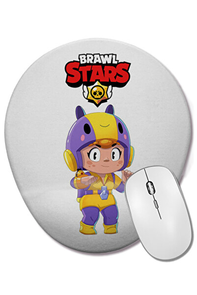 BASKI DÜNYASI Mouse Pad oval Brawl Stars Bea cu suport pentru încheietura mâinii