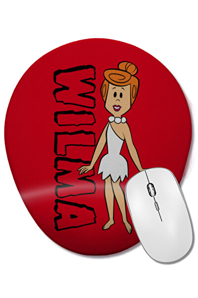 BASKI DÜNYASI Каменна ера Vilma Flint Овална подложка за мишка с опора за кит...