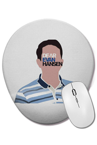 BASKI DÜNYASI Mouse Pad oval Dear Evan Hansen cu suport pentru încheietura mâ...