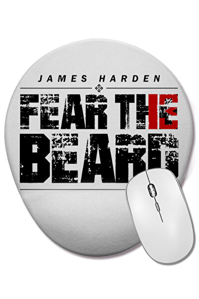 BASKI DÜNYASI Mouse Pad oval James Harden Fearthebeard cu suport pentru înche...