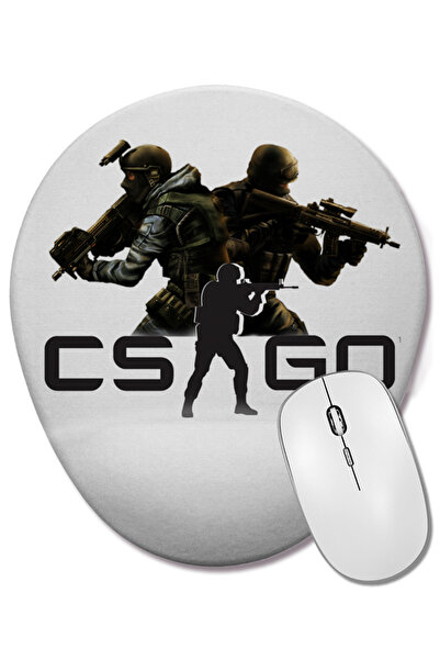 BASKI DÜNYASI Mouse Pad oval cu suport pentru încheietura mâinii Counter Stri...