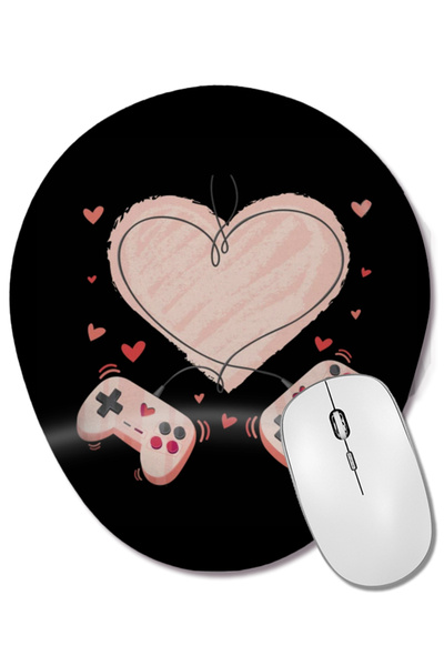 BASKI DÜNYASI Video Gamer Ziua Îndrăgostiților cu controlere Heart 01 Mouse P...