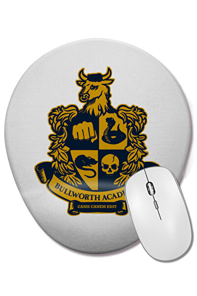 BASKI DÜNYASI Mouse Pad oval Bully Bullworth Academy cu suport pentru încheie...