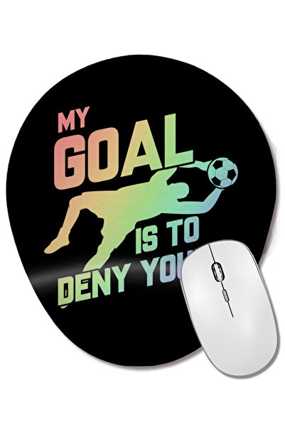 BASKI DÜNYASI My Goal Is To Deny Yours Mouse Pad oval cu suport pentru închei...