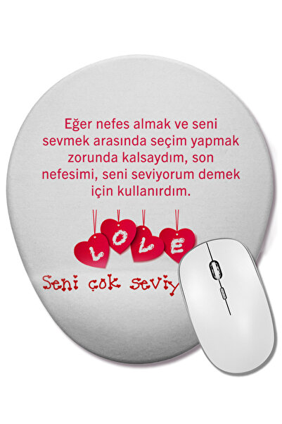 BASKI DÜNYASI Δώρο για την Ημέρα του Αγίου Βαλεντίνου 012 Οβάλ ποντίκι με υπο...