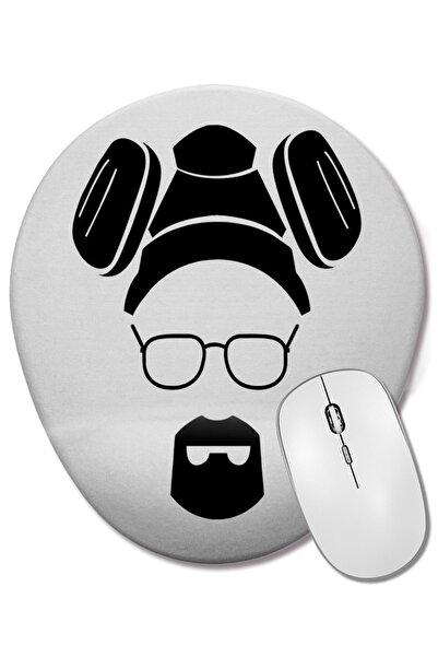 BASKI DÜNYASI Breaking Bad Mascara Heisenberg Mouse Pad oval cu suport pentru...