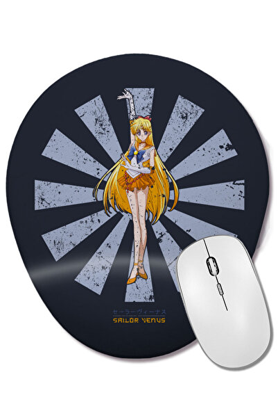 BASKI DÜNYASI Mouse Pad oval cu suport pentru încheietura mâinii, în stil ret...