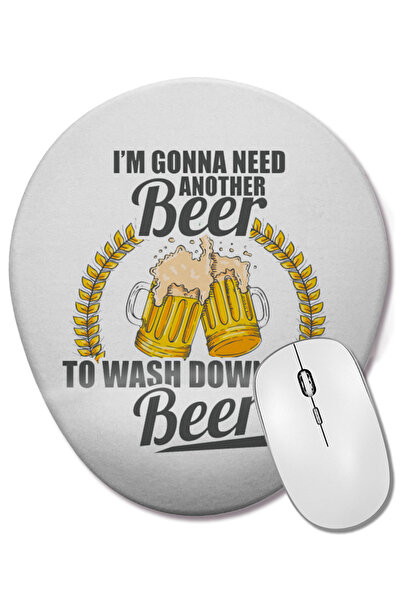 BASKI DÜNYASI Am nevoie de o altă bere pentru a elimina acea bere. Mouse pad oval cu suport pentru încheietura mâinii.