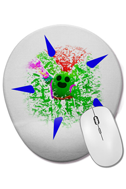 BASKI DÜNYASI Mouse Pad oval Spike Brawl Stars cu suport pentru încheietura mâinii