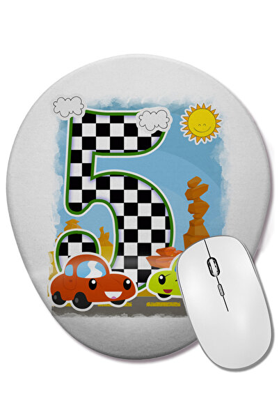 BASKI DÜNYASI Mouse Pad oval cu suport pentru încheietura mâinii, cadou pentr...