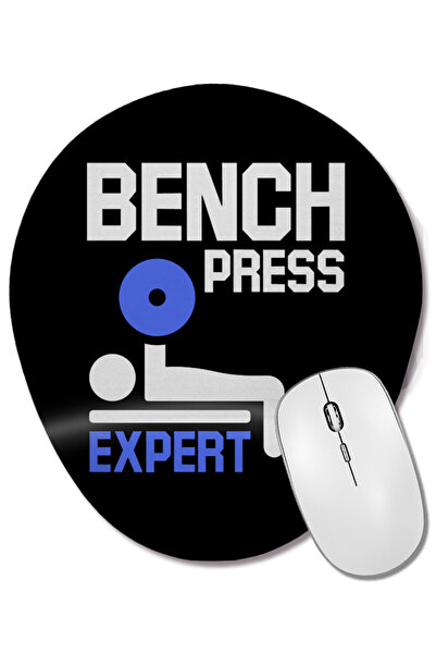 BASKI DÜNYASI Mouse Pad oval Bench Press Expert cu suport pentru încheietura ...
