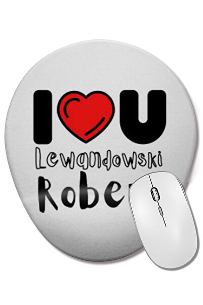 BASKI DÜNYASI Роберт Левандовски Мърч Подложка за китката Овална подложка за ...